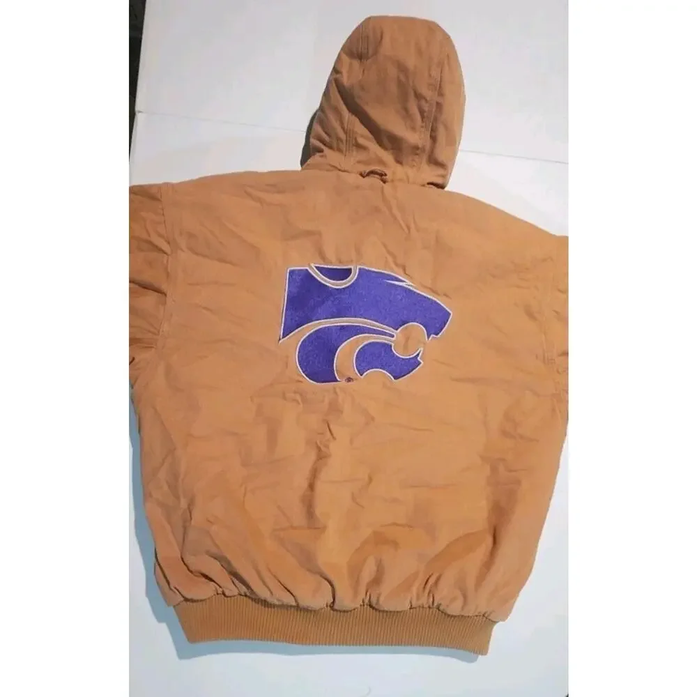 TeamWorks Kansas State Wildcats Canvas Work Jacket Carhartt Style -large Tall-